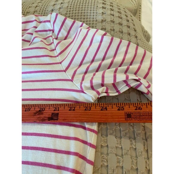 J. Crew Womens Cream & Pink Collared Long Sleeved Plus Size XL Pullover J.Crew - Picture 7 of 8